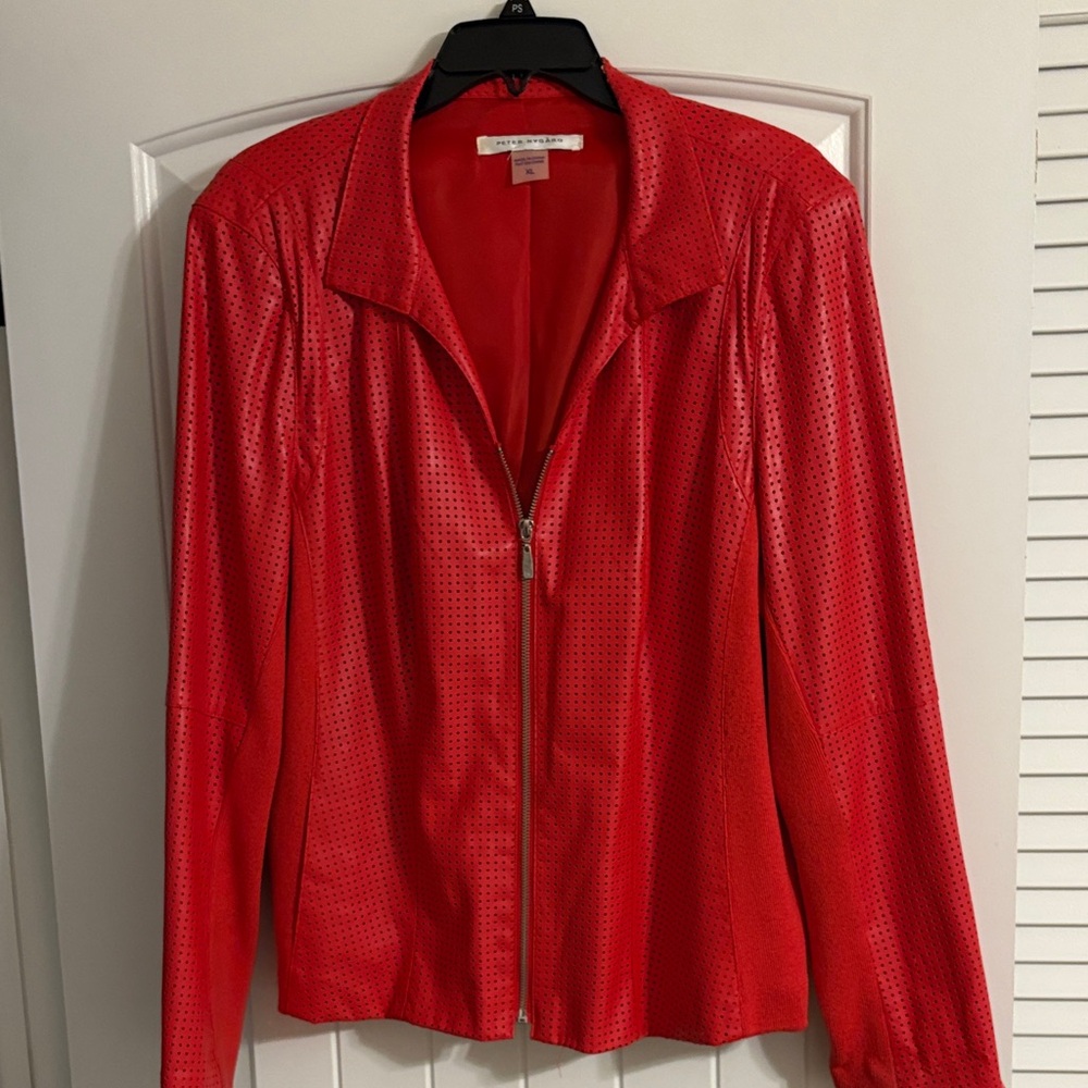Peter Nygard Scarlet Utility Jacket